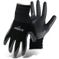 Boss JobMaster Men's Indoor/Outdoor High Dexterity Palm Gloves Black/Gray M 1 pair 8442M